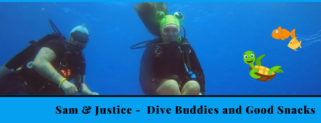 Sam And Justice, Dive Buddies & Good Snacks