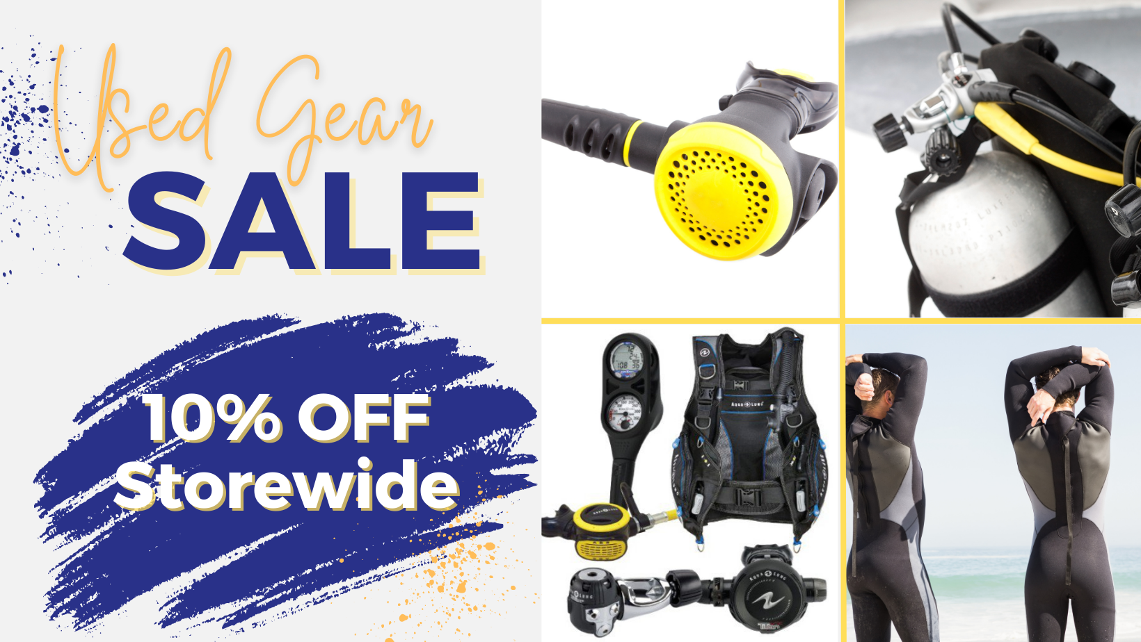 All-day Storewide Sale: Featuring New & Used Dive Gear With Discounted Packaged Bundles, And Much More!